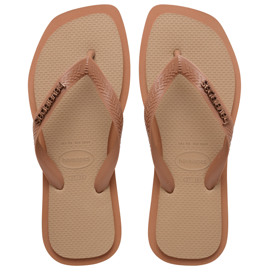Top Square Fusion Flip Flops