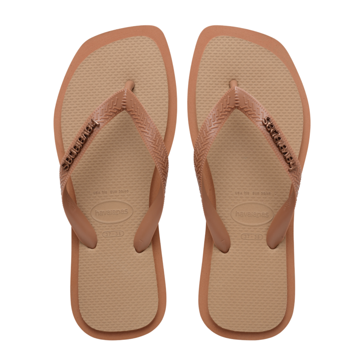 Top Square Fusion Flip Flops