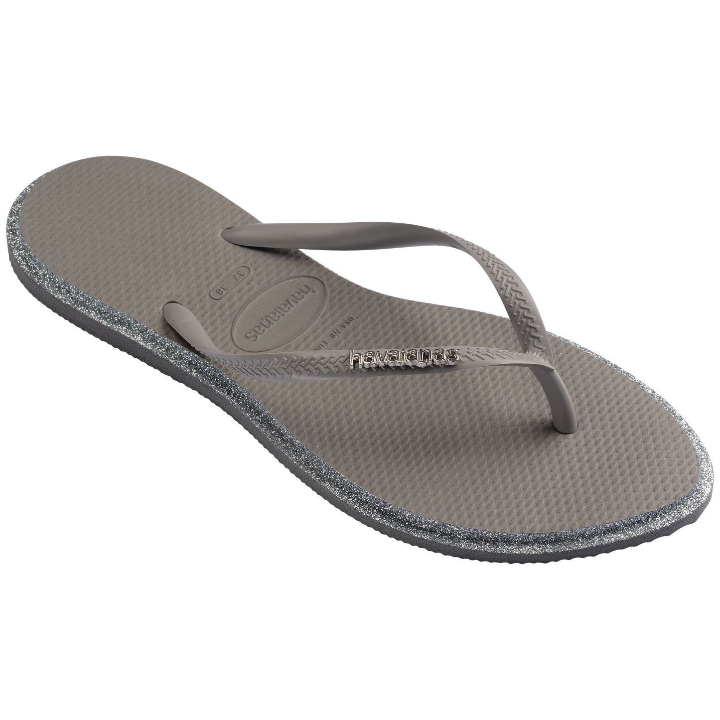 Slim Point Glitter Flip Flops