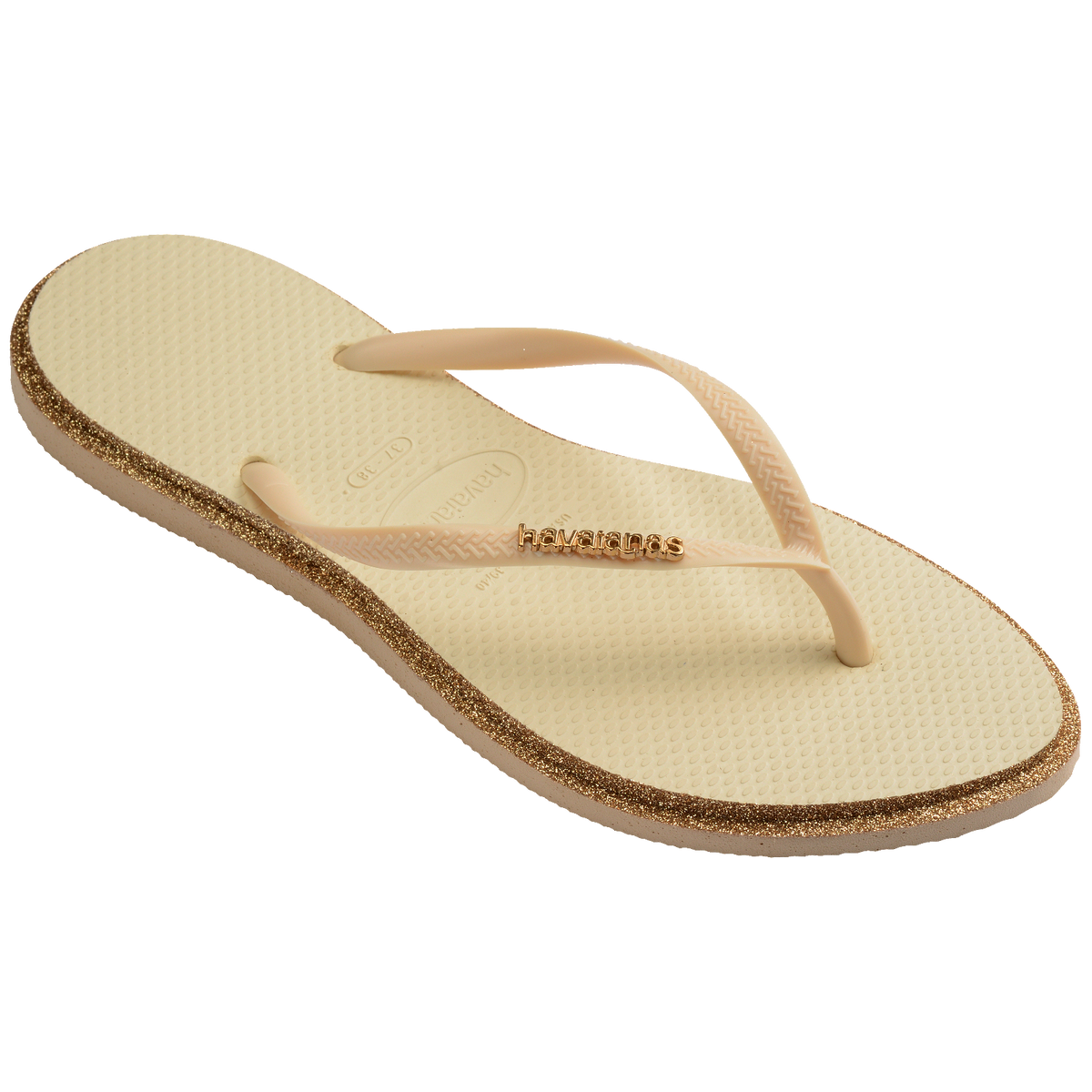 Slim Point Glitter Flip Flops