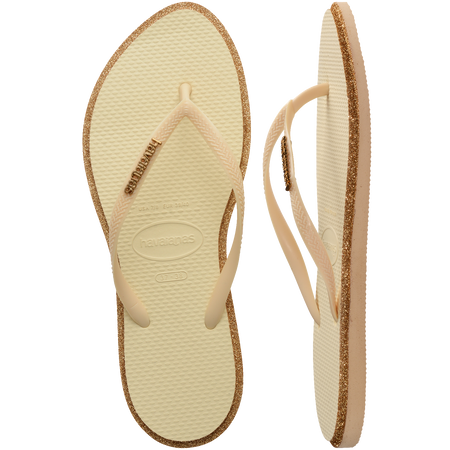 Slim Point Glitter Flip Flops