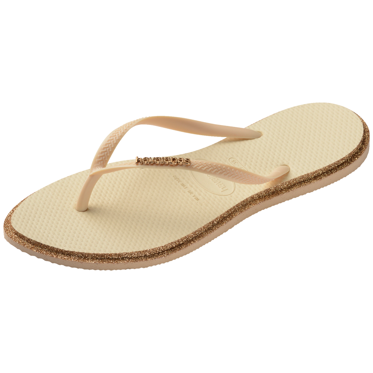Slim Point Glitter Flip Flops