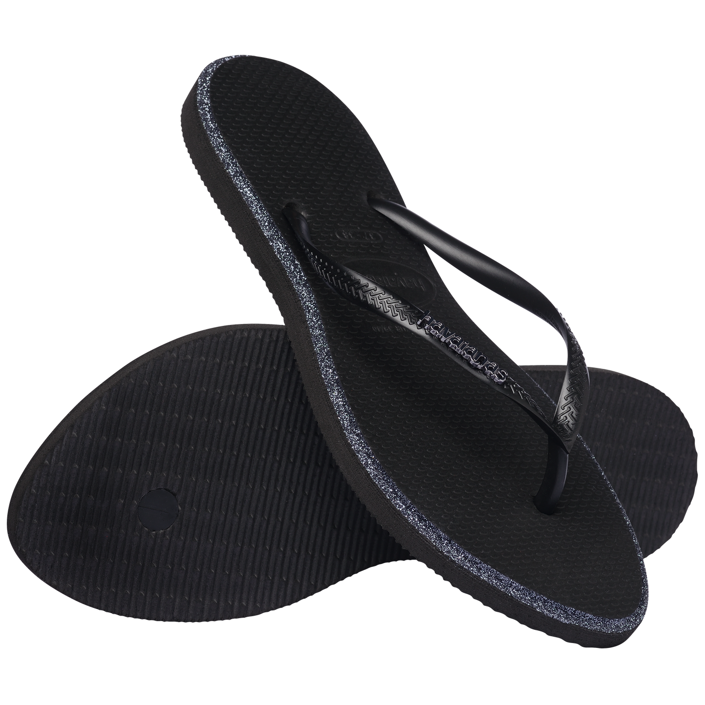Slim Point Glitter Flip Flops
