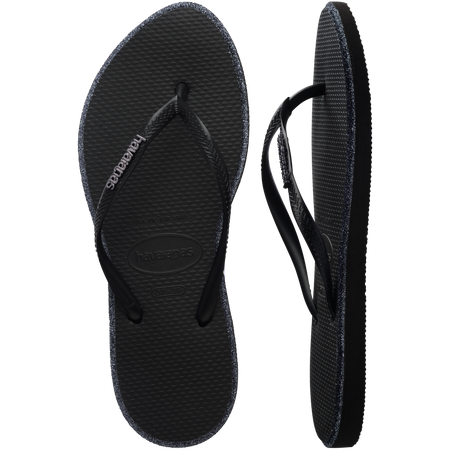 Slim Point Glitter Flip Flops