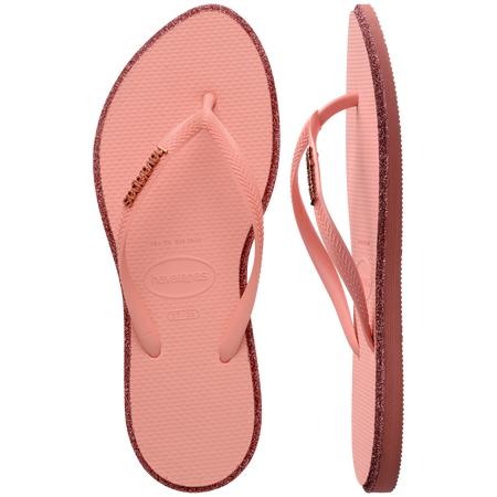 Slim Point Glitter Flip Flops
