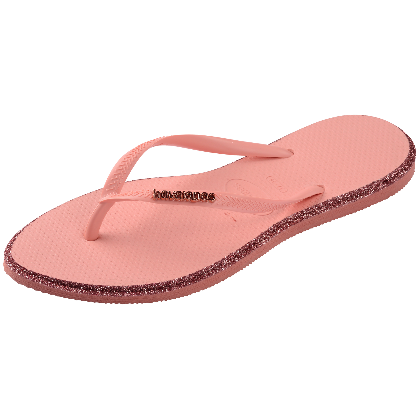 Slim Point Glitter Flip Flops