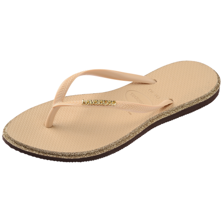 Slim Point Glitter Flip Flops