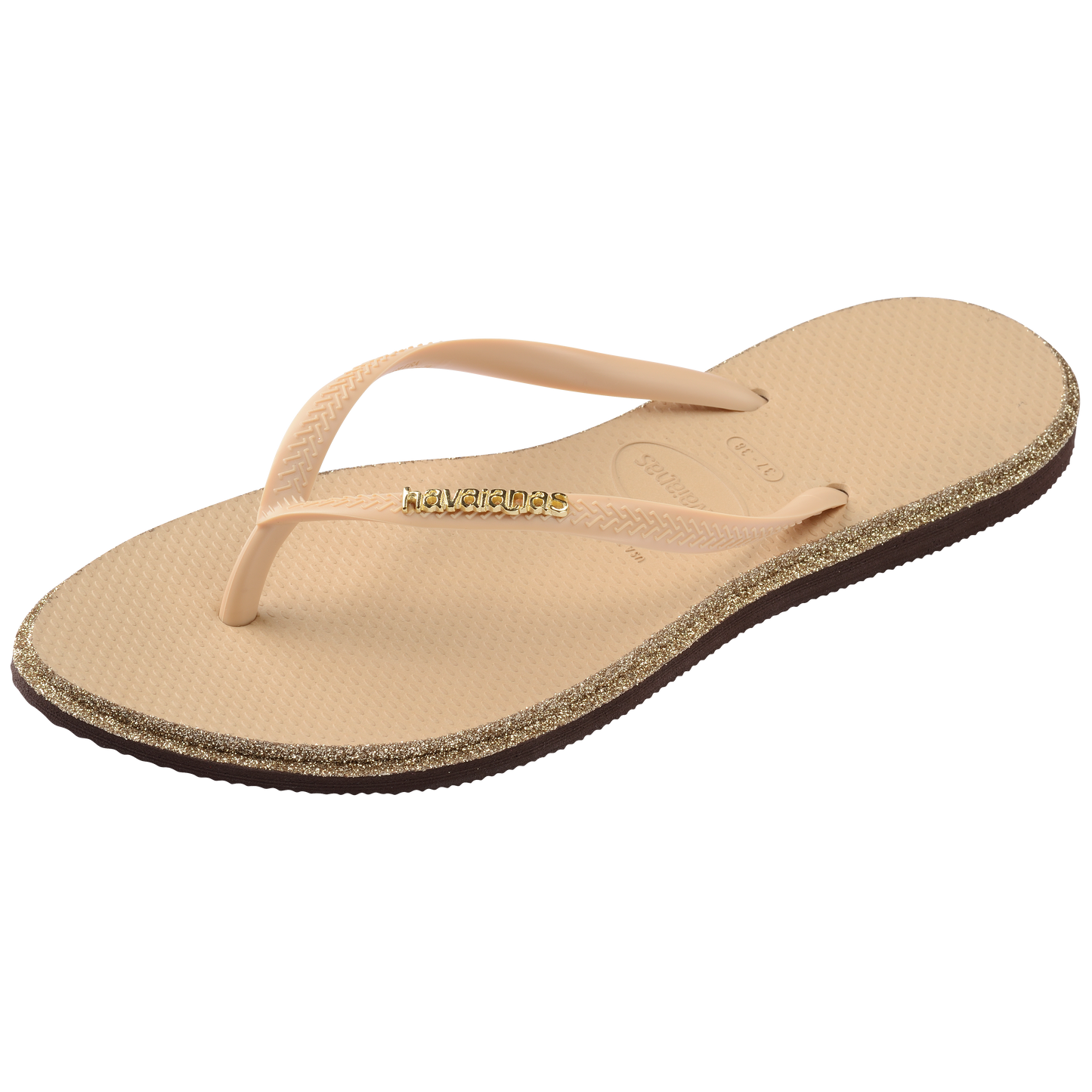 Slim Point Glitter Flip Flops