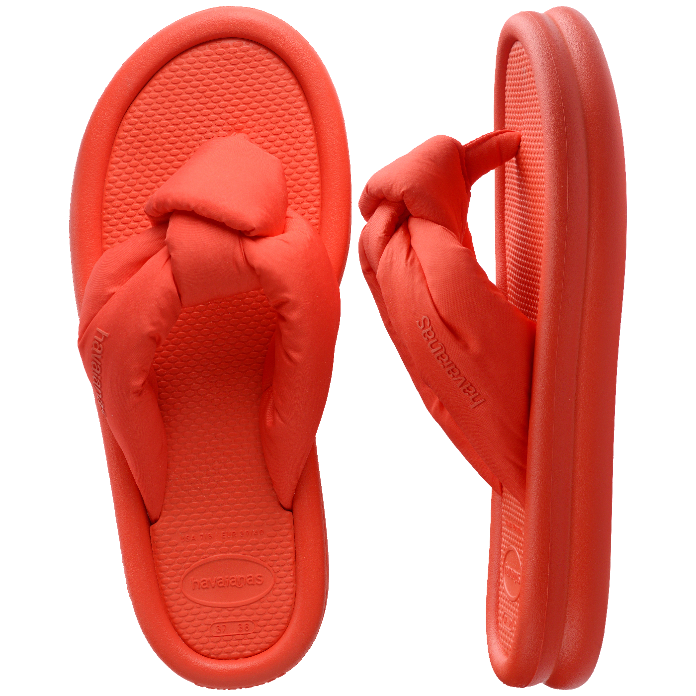 Over Puffed Flip Flops