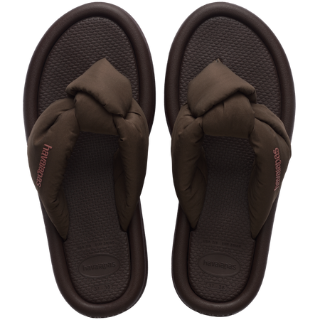 Slim Over Puffed Flip Flops