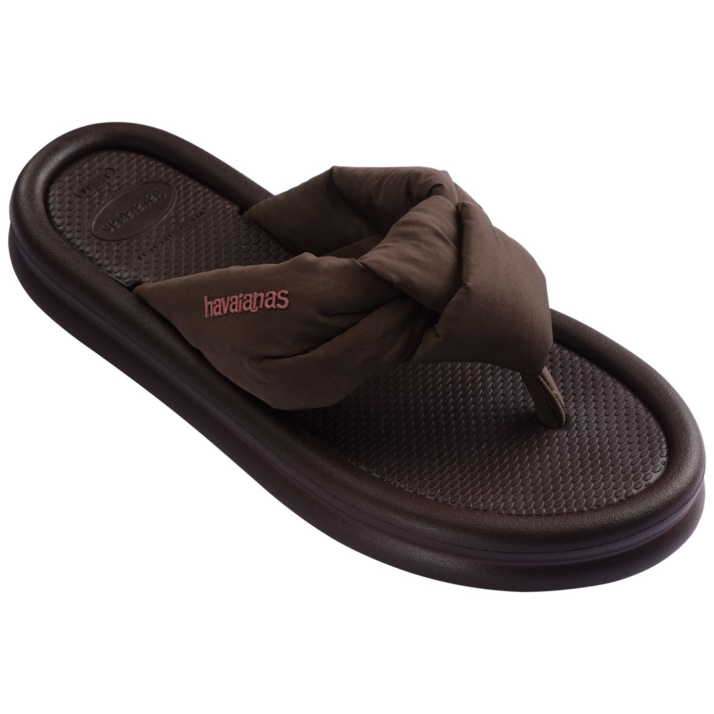Slim Over Puffed Flip Flops