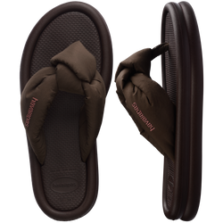 Slim Over Puffed Flip Flops
