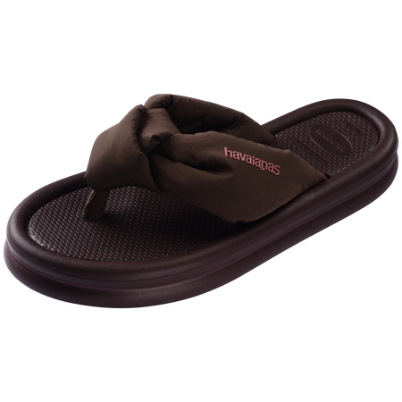 Slim Over Puffed Flip Flops