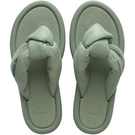 Slim Over Puffed Flip Flops