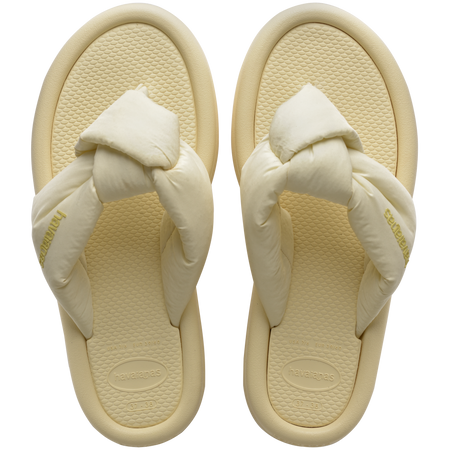 Slim Over Puffed Flip Flops
