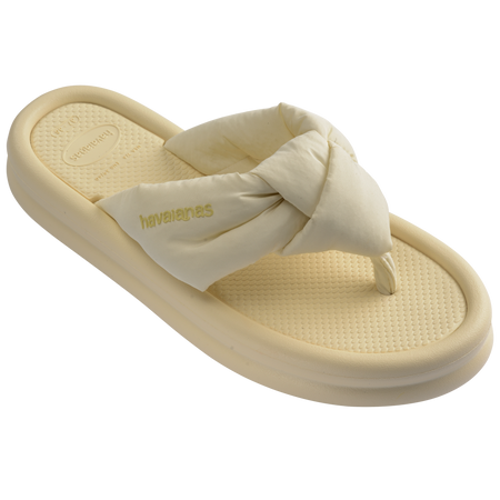 Slim Over Puffed Flip Flops