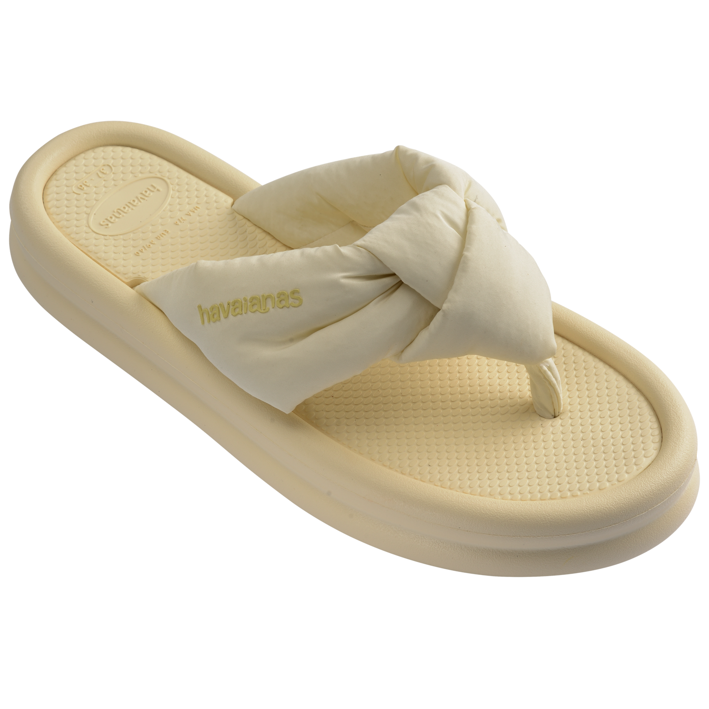 Slim Over Puffed Flip Flops