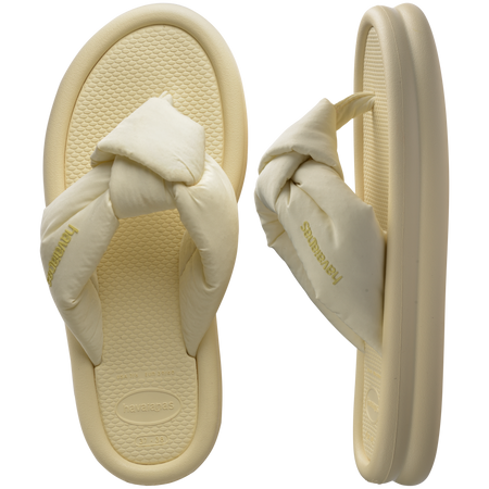 Slim Over Puffed Flip Flops