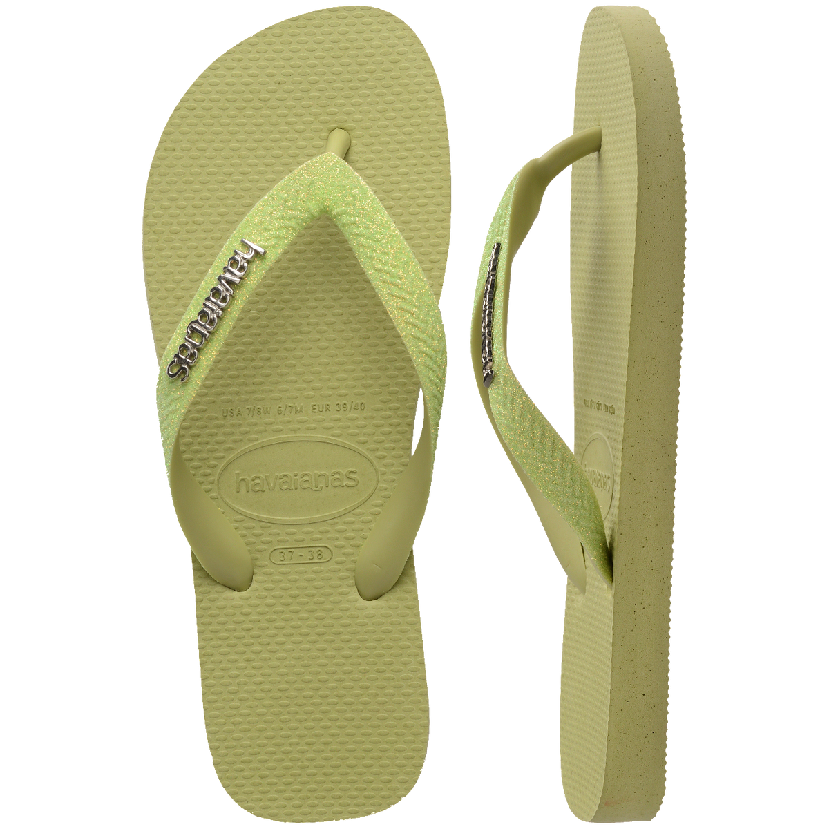 Top Glitter Flip Flops