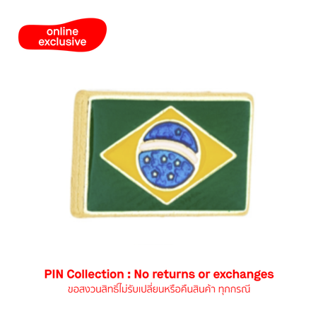 Charm Bandeira Brasil Flip Flops