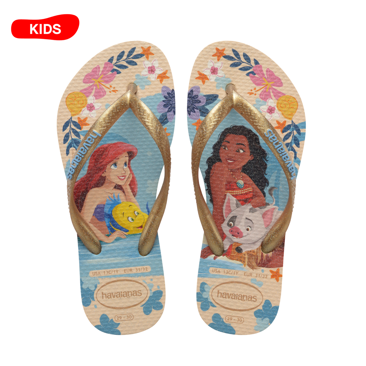 Kids Slim Princess Flip Flops