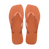 Slim Square Logo Metallic Flip Flops