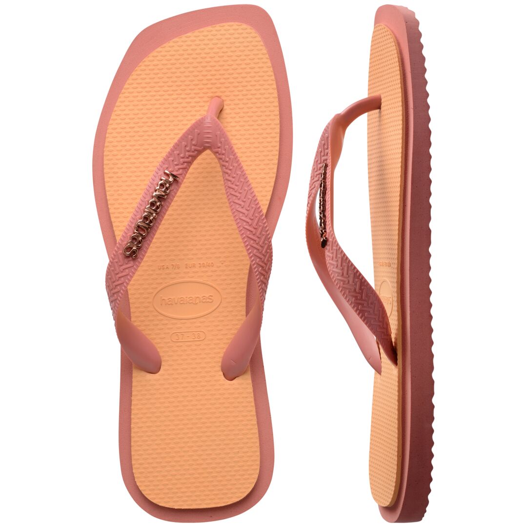 Top Square Fusion Flip Flops