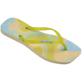 Slim Square Jelly Flip Flops