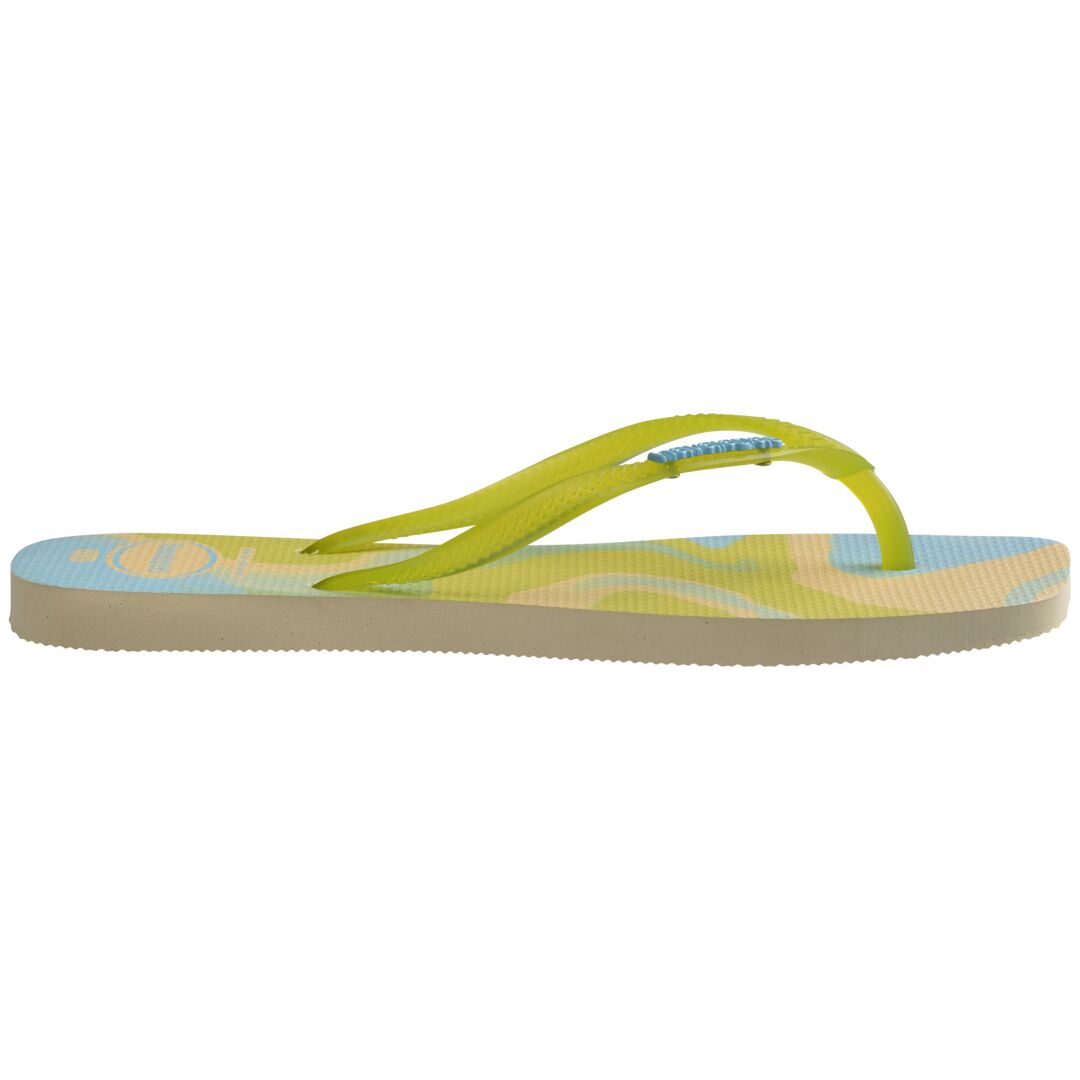 Slim Square Jelly Flip Flops