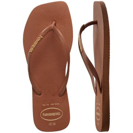 Slim Square Logo Pop Up Flip Flops