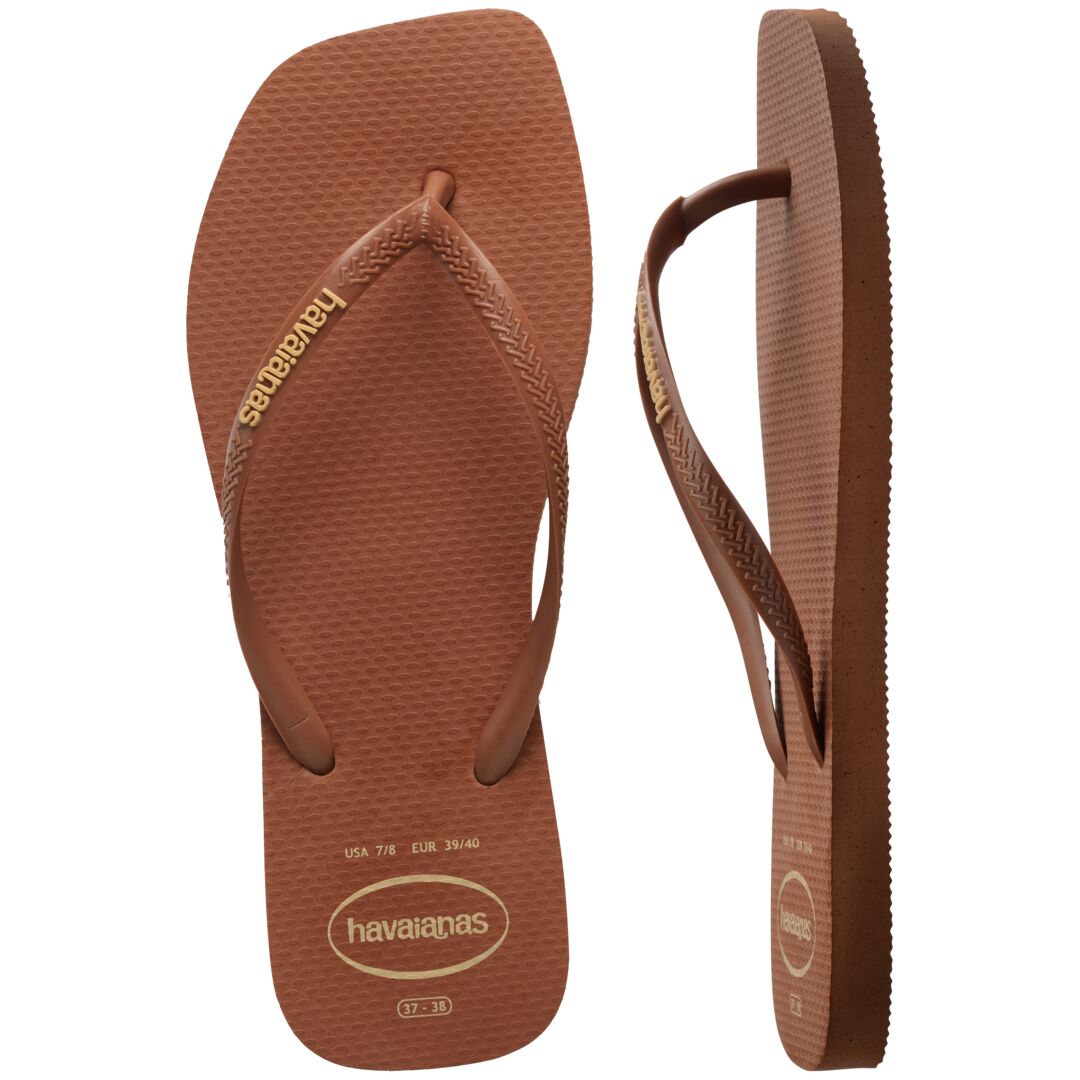 Slim Square Logo Pop Up Flip Flops