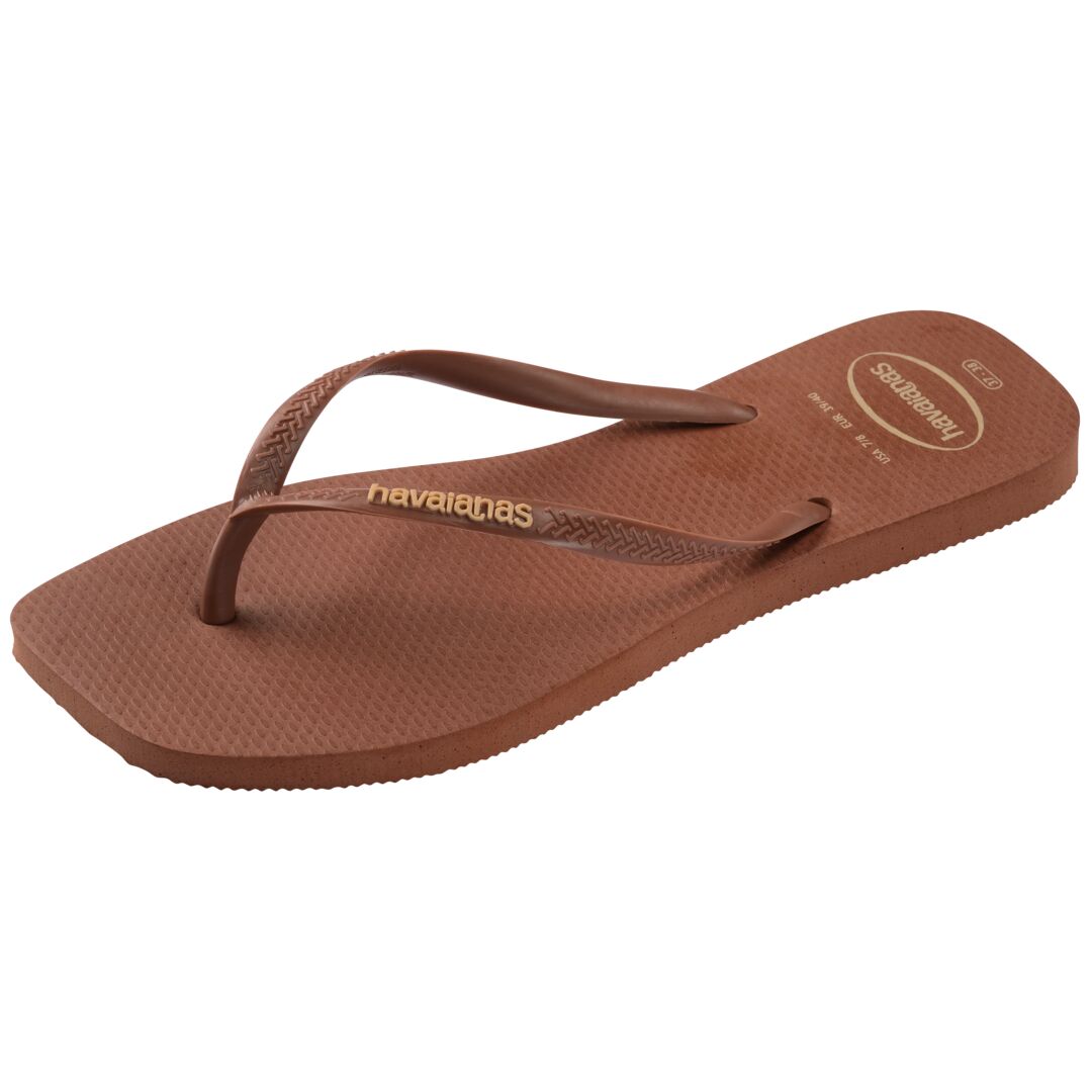Slim Square Logo Pop Up Flip Flops