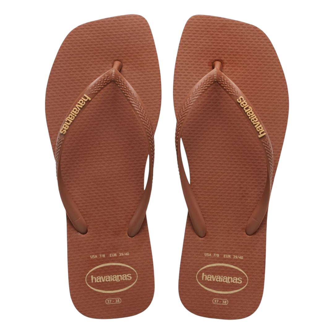 Slim Square Logo Pop Up Flip Flops