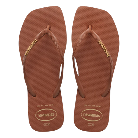 Slim Square Logo Pop Up Flip Flops
