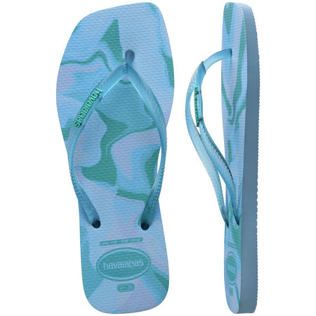 Slim Square Jelly Flip Flops
