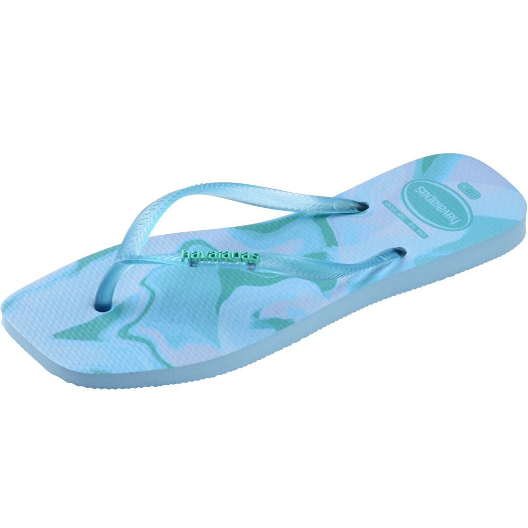 Slim Square Jelly Flip Flops