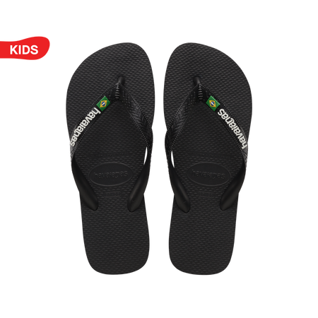 Kids Brasil Logo Flip Flops