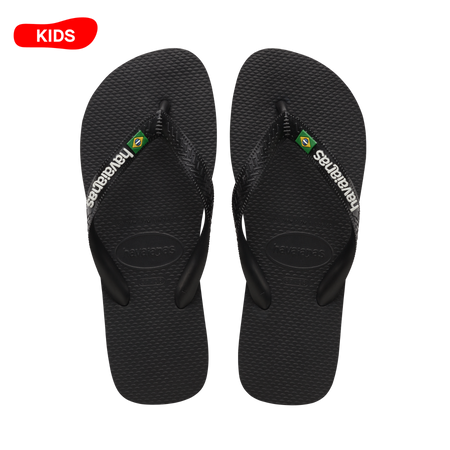 Kids Brasil Logo Flip Flops