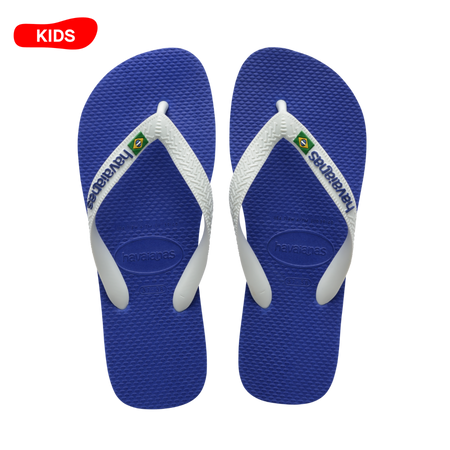 Kids Brasil Logo Flip Flops