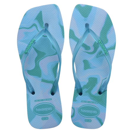 Slim Square Jelly Flip Flops