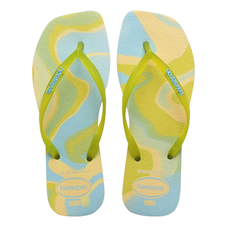 Slim Square Jelly Flip Flops