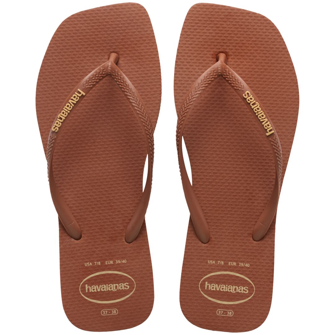 Slim Square Logo Pop Up Flip Flops