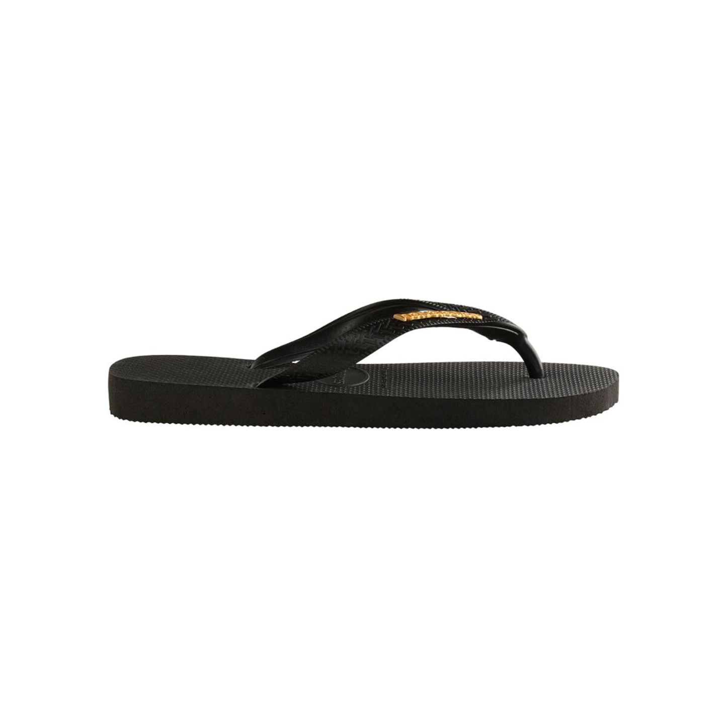 Top Logo Metallic Flip Flops