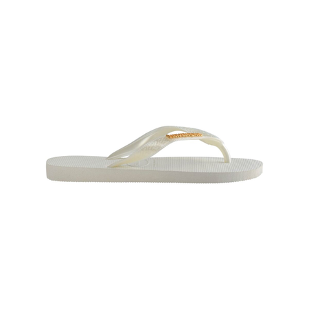 Top Logo Metallic Flip Flops