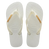 Top Logo Metallic Flip Flops