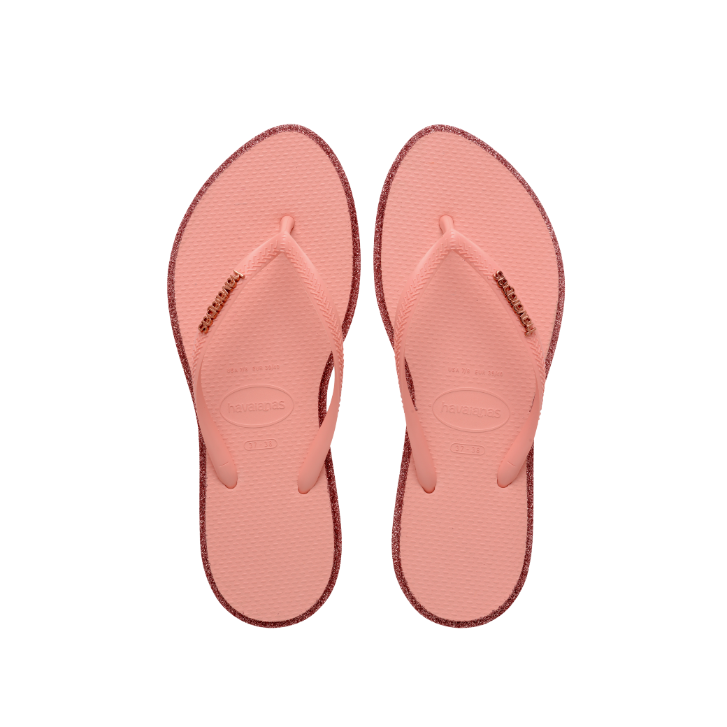 Slim Point Glitter Flip Flops