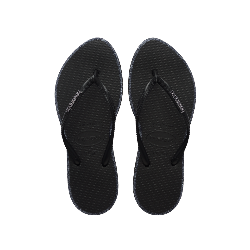 Slim Point Glitter Flip Flops