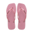 Slim Square Logo Metallic Flip Flop